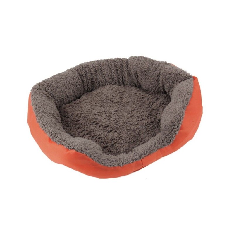 Winter Warme Zachte Hond Kat Bed Mat Duurzaam Kennel Doggy Puppy Kussen Mand Stack Pad Nest: Orange / S