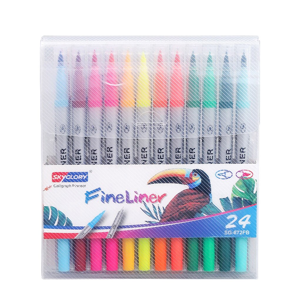12/18/24PCS Child Color Pen Set Marker Watercolor ... – Vicedeal