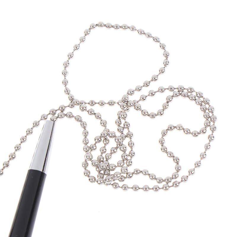 1pc Black Metal Desk Rope Ballpoint Pen Signature Pen Learn Office School Stationery