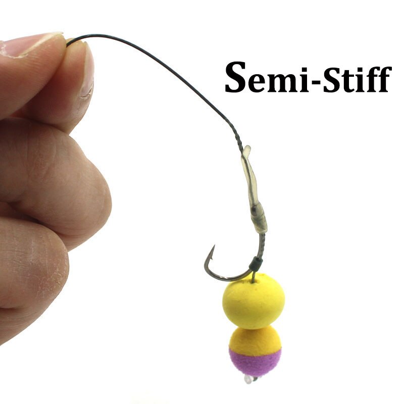 5m coating hook hook carp fishing line 8 strand braided line hook drill rig carp fishing tackle for carp fishing equipment