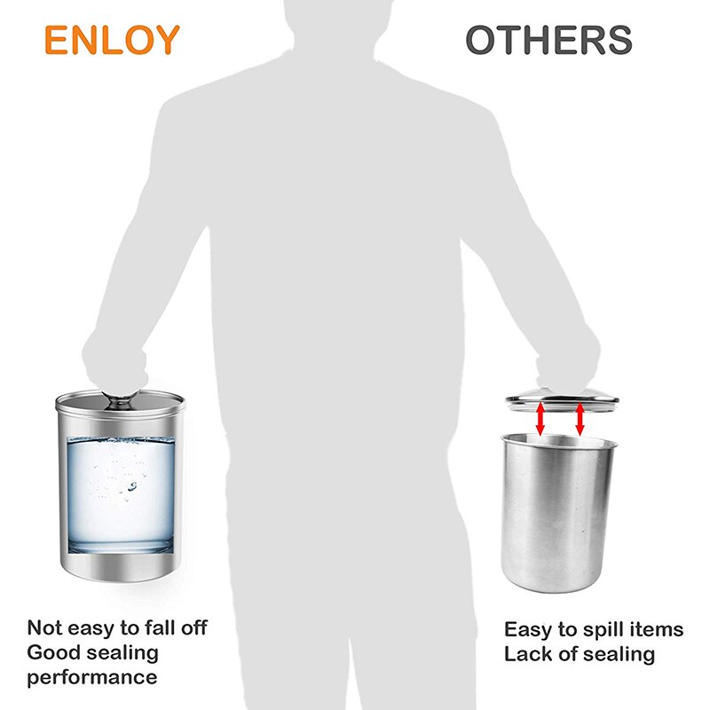 Airtight Canisters Sets for the Kitchen Counter, 3-Piece Stainless Steel Food Storage Container with Clear Glass Lids for Coffee