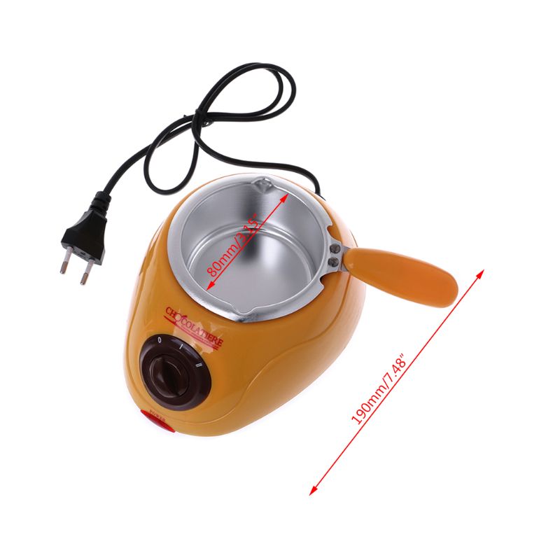 Electric Heating Chocolate Candy Melting Pot Fondue Fountain Machine Kitchen Baking Tool