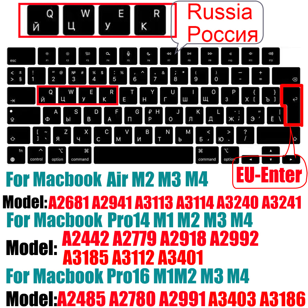Kompatible Tastaturabdeckung für MacBook Luft 13,6 M2 M3 A3113 A2681 A3114 MacBook Profi 14 16 M1 A2442 A2485 A2779 A2780 mit berühren-Ich würde: Lila