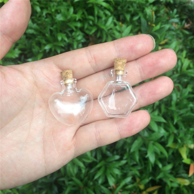 Mini Glass Bottles Corks Small Diy Bottles Cute Jars Christmas Wedding Vials Empty Bottles 100pcs