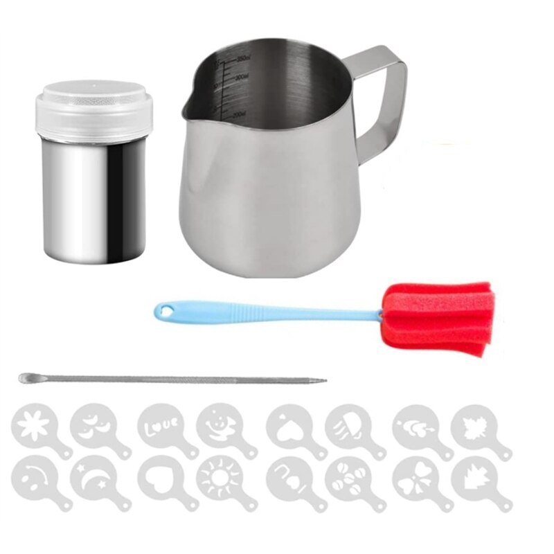 Melk Bruisende Pot Met Interne Meting 12Oz, Stoom Pot Voor Koffie Cappuccino Latte Art Voor Espresso Machines: Default Title