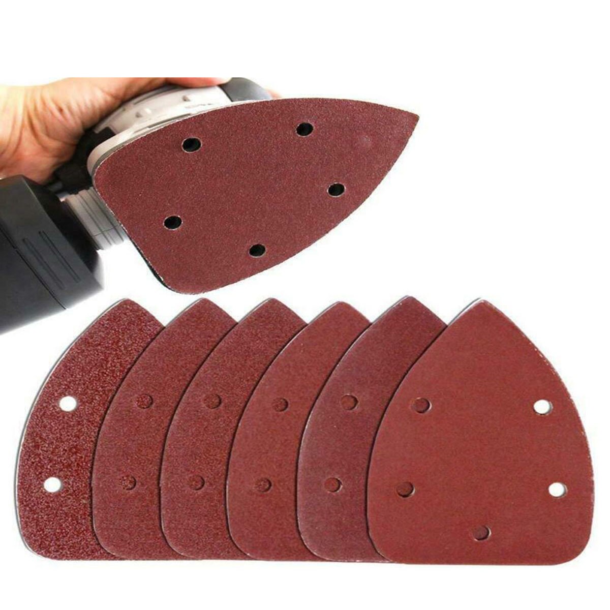 40pcs Grit 14cm Sander Pads Sanding Sheets Discs Self-adhesive Pads Mixed 40 80 120 240
