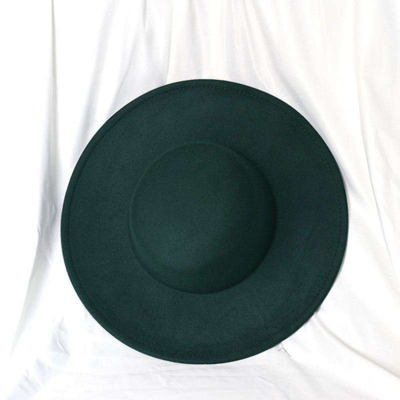 Fedora's met 9 cm rand, platte hoed met brede rand, panamese dames heren jazzhoed, kerkhoed, Britse dames fedora's, herenhoed
