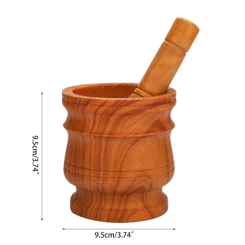 Mortar Pestle Tool Set 11 Cm Large Mortar Kitchen Herbs Spices Food Shreding Grinding Tool For DIY Sauce Making