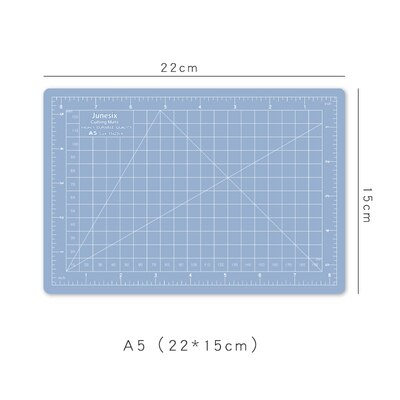 A3 A4 A5 Translucent Cutting Mats Pvc Grid Lines Self Healing Cutting Board Tool Fabric Leather Paper Craft DIY Tools Plate Pad: A5(22 x 15 CM)