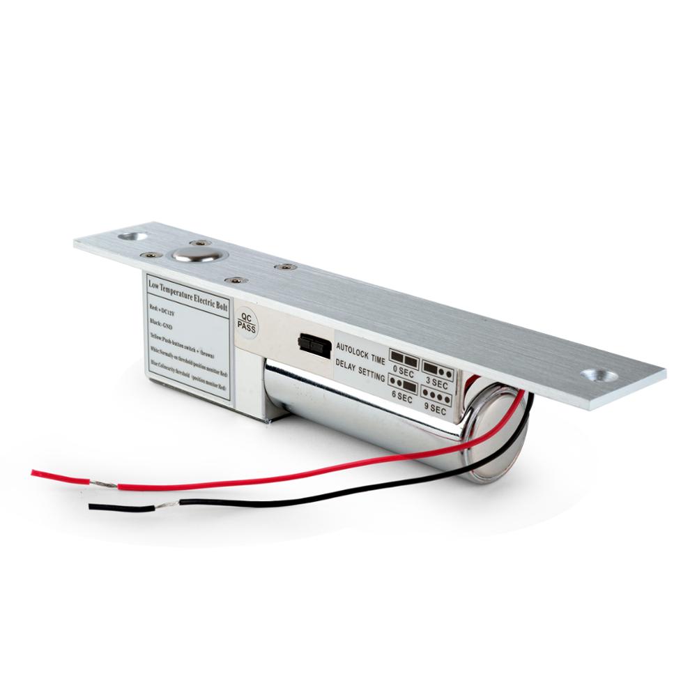 DC 12V Metal Electric Bolt Lock NC Fail Safe Mortise Electronic Access Control Locks for Glass Single Door Home Security System