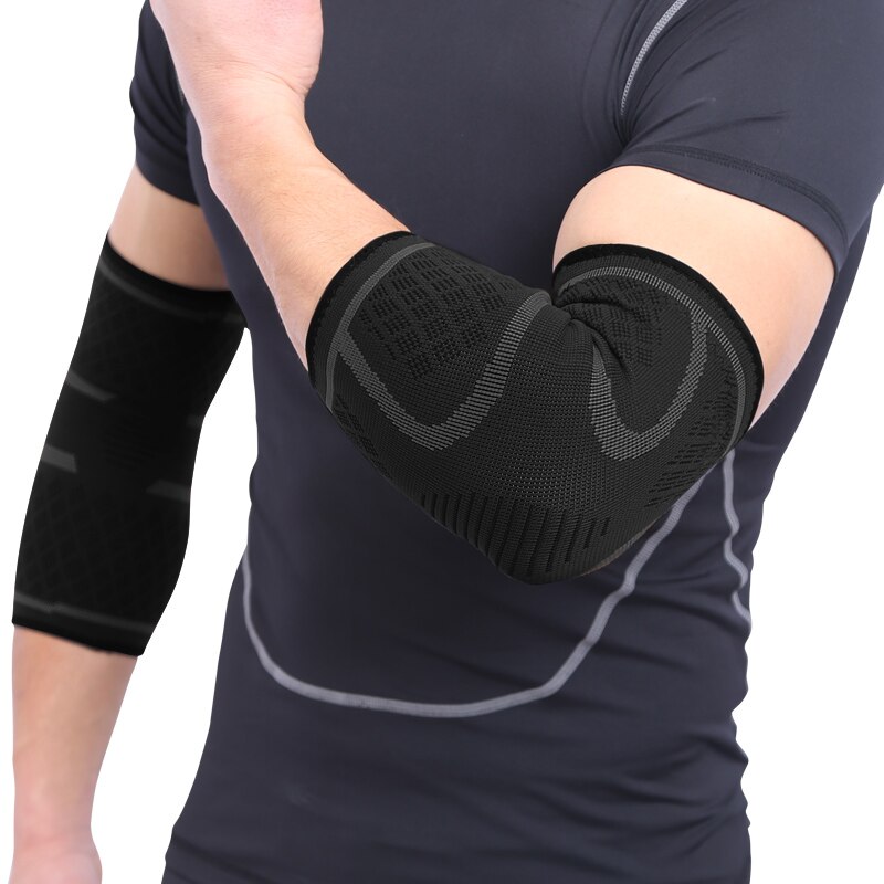 1PCS Elbow Support Elastic Gym Sport Elbow Protective Pad Absorb Sweat Sport Basketball Arm Sleeve Elbow Brace