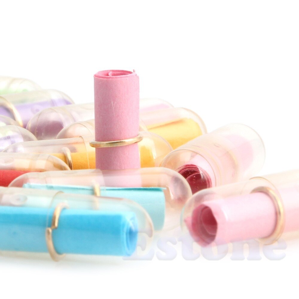 Cápsulas de mensajes de carta de amor, pastillas completamente transparentes de Color, 100/200 Uds.