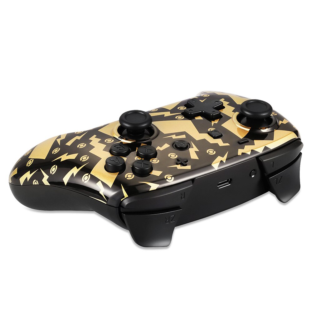 EasySMX-mando inalámbrico YS06 para Nintendo Switch Pro, mando con vibración LED, Bluetooth, color negro y dorado