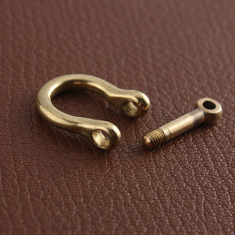 2 Stuks Messing Afneembare Verwisselbare Open Schroef D Ring Gesp Beugel Sluiting Lederen Ambachtelijke Tas Riem Riem Handvat Schouder Singels