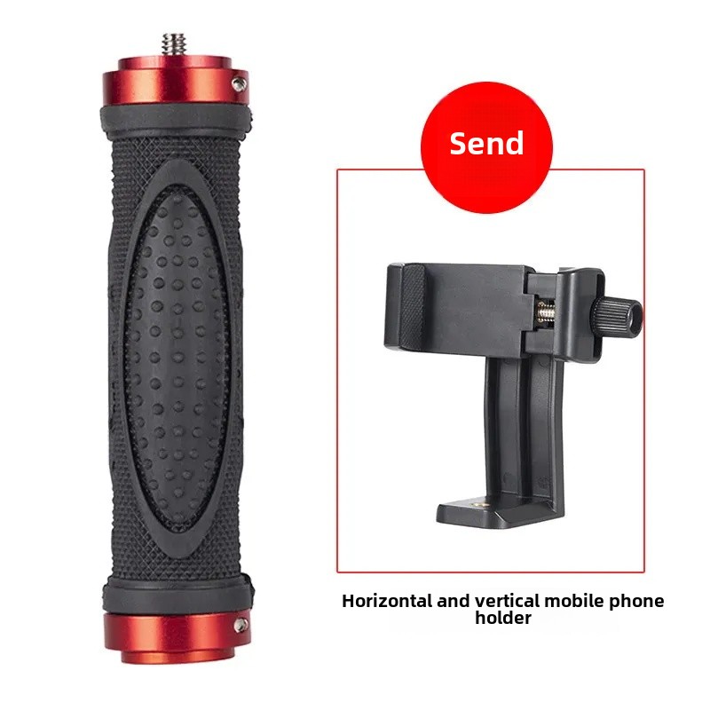 Handheld Stabiele Selfie Stick Stand Live-uitzending Snelle Hand Dual Machine Positie Clip Hoofd Accessoire Universele Foto Nemen Naar: Blauw