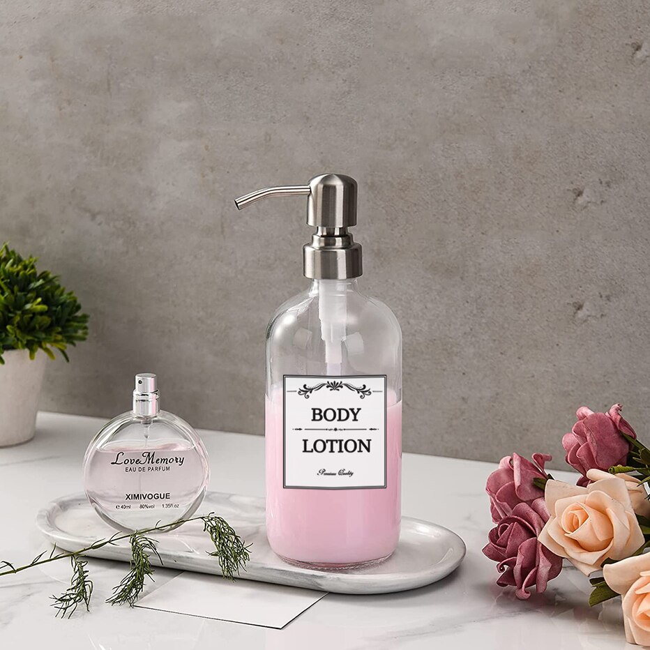 Étiquettes distributeur de savon étanche, étiquette autocollante, ferme, salle de bain, cuisine, savon pour les mains, shampoing, Lotion, après-shampoing, 12 pièces/ensemble