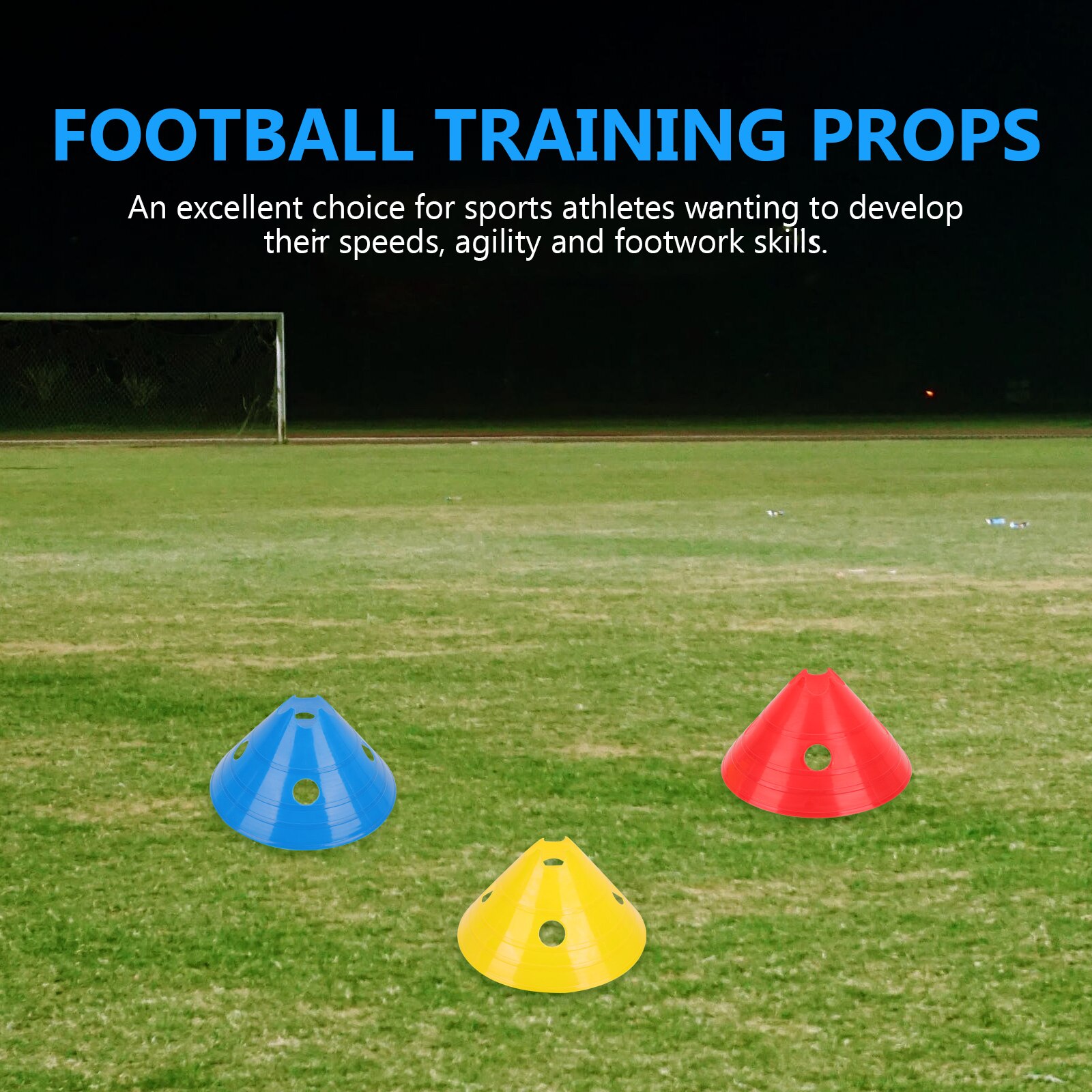 6 pcs football training hurdles plastic football flexibility training racks