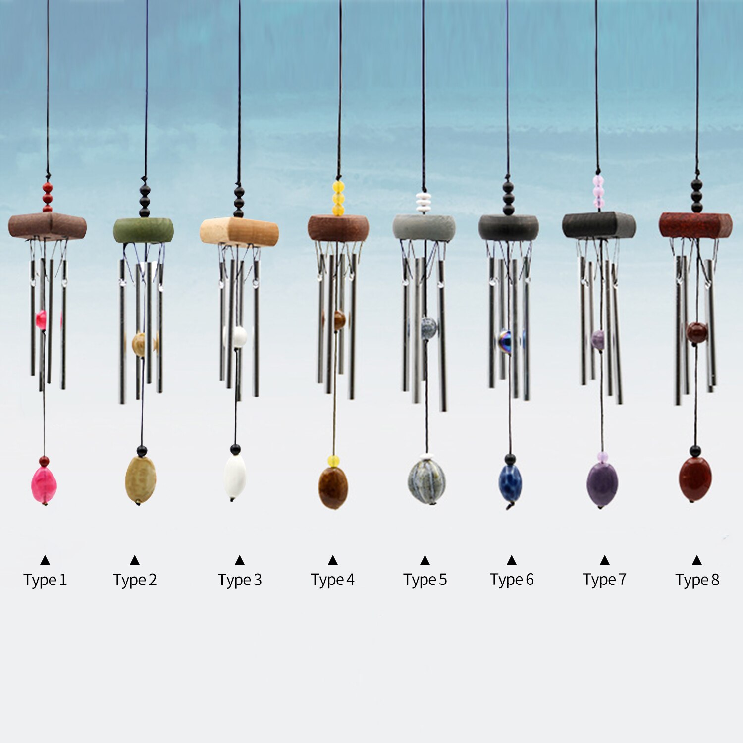 Wind Spinner Mental Wind Chime Outdoor Hanging Ornament Garden Hanging Decor Wind Spinner Stainless Garden Christmas Decor