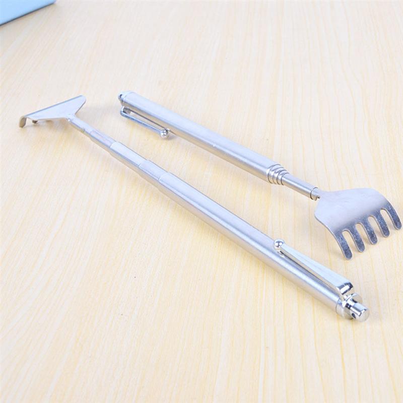 5Pcs Back Scratcher Iron Back Massage Scratching Tool Portable Stretchable Back Scratch Tool Back Massager 52x5cm