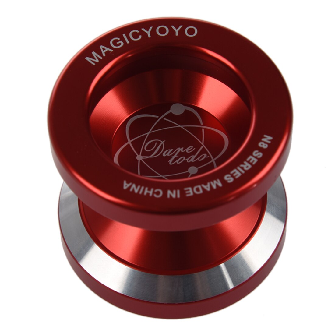 YoYo mágico N8, superprofesional, cuerda, bolsa gratis, guante gratis (rojo)