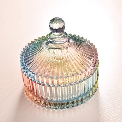 Retro fyrkantig sockerburk bärnstensfärgad glas matförvaringsflaska godisask med läppar smyckeskrin hem kök festdekorationer 04308: B 16 x 15cm