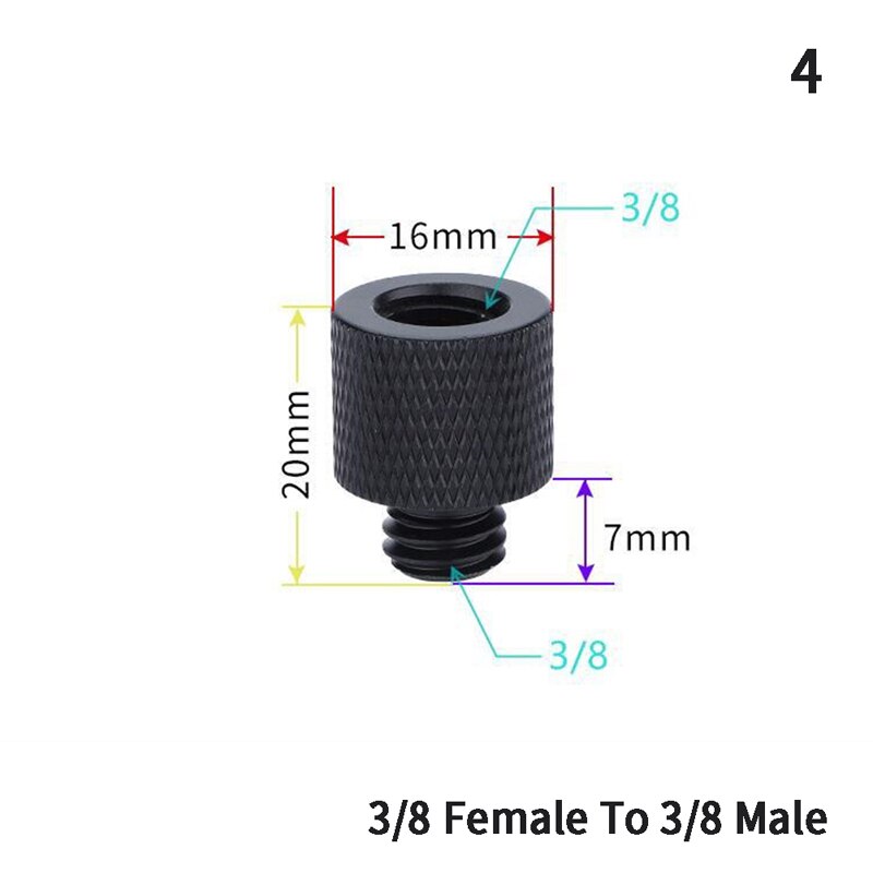 3/8 "bis 1/4" Männlich zu Weiblich Gewinde Schraube montieren Adapter Stativ Platte Schraube Montieren: -N4