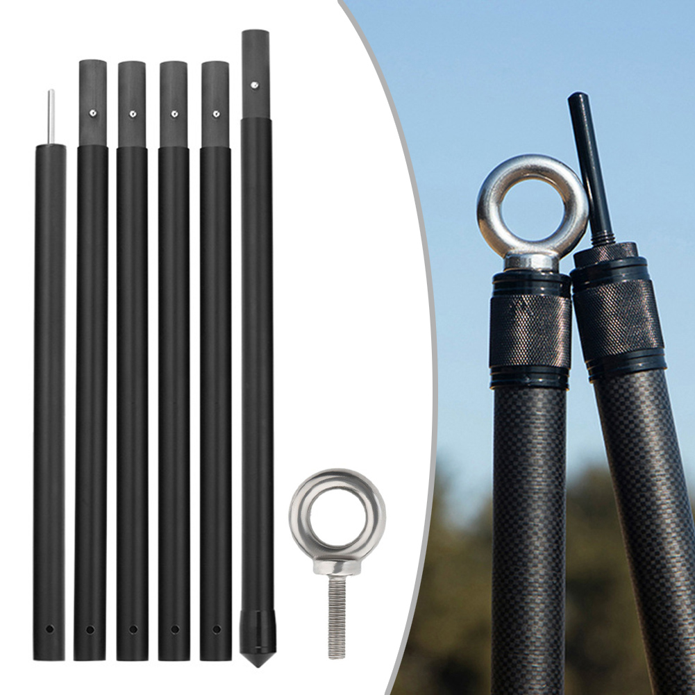 Backyard Events Tarp Canopy Poles Adjustable Camping Poles Adjustable Tarp Rods High Strength Material Lightweight