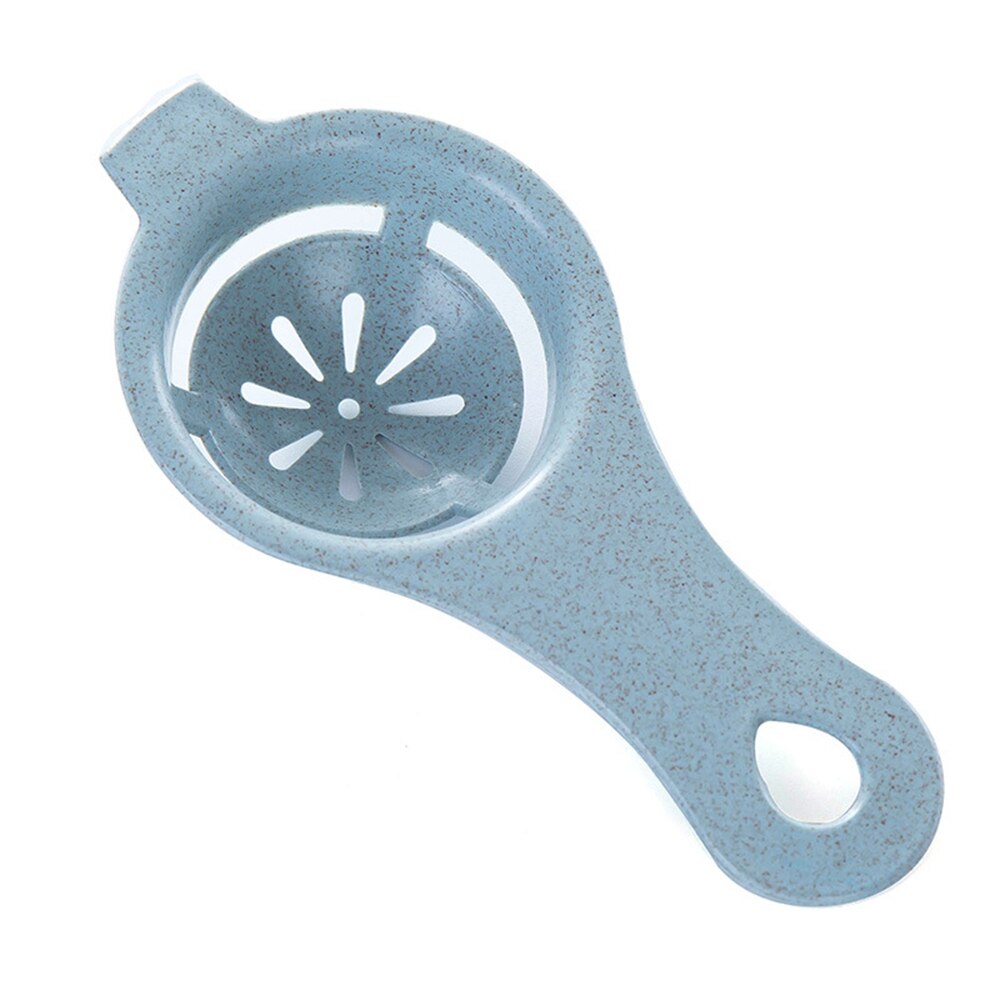 1pc hvit eggeplomme sikting hjemmekjøkken kokk servering 13*6cm plast egg separator matlaging duppeditt kjøkken tilbehør: Blå