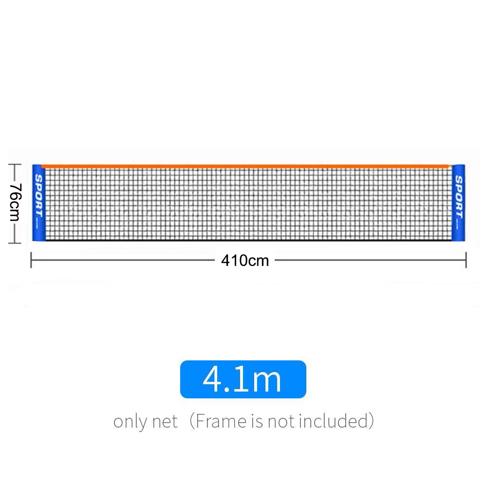 6.1*0.76M Standaard Professionele Tennis Training Netto Badminton Netto Outdoor Tennis Netto Mesh Volleybal Netto Oefening Zonder Frame: 4.1m