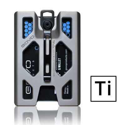 Govo Badge Houder/Portemonnee-Duurzaam Polycarbonaat Id/Credit Houder Met Metalen Clip En 4 Kaarten Slot Houdt 1to 4 Kaarten