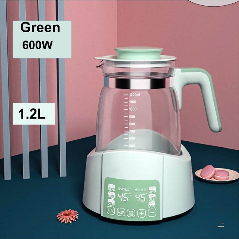 Kleinkind Thermostat Milch Regler Wasserkocher Wasser Clever Isolierung Topf Automatische Milch Wärmer Milch Pulver Thermo Baby Wasserkocher: Grün / KR