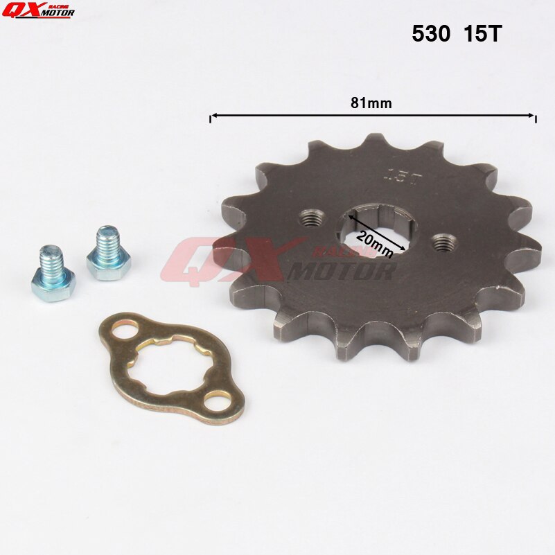 530 10-20T 20mm Ich würde Vorderseite Motor- Kettenrad für stampfen YCF Upower Schmutz Grube Fahrrad ATV Quad gehen Kart Moped Buggy Rolle Motorrad