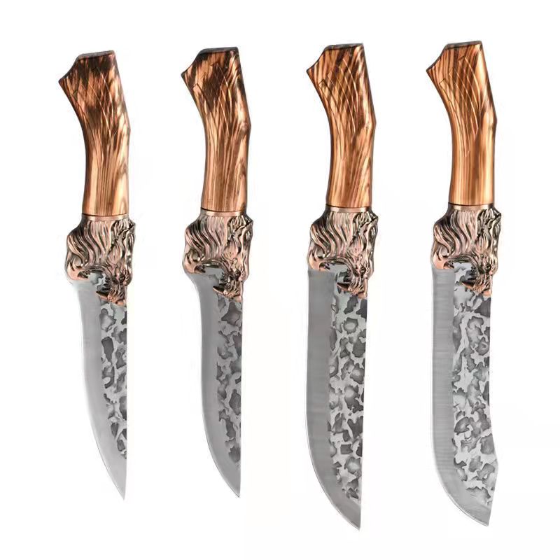 Household Kitchen Knife Stainless Steel Boning Knife Forging Meat Cleaver Slice Chop Bone Knife Cooking Tool: Style A-B-C-D