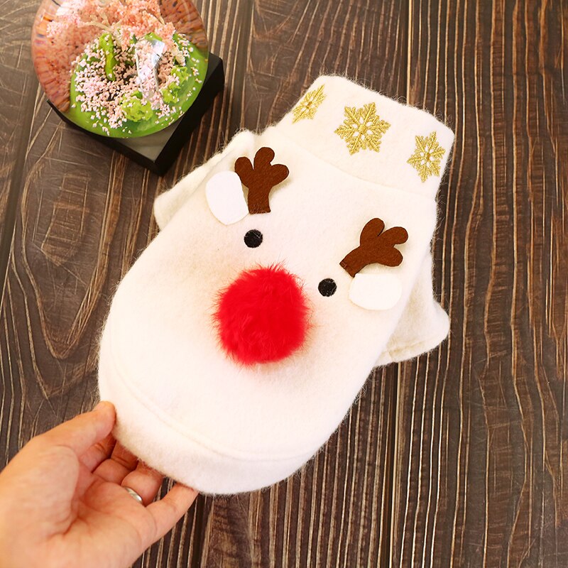 Automne hiver chien chat vêtements Teddy poméranie noël renne bonhomme de neige thème robe pour animaux de compagnie manteau XS S M L XL