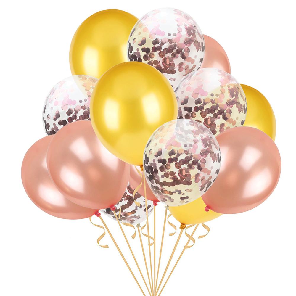 de Globos de Latex efecto perla decoración de la de cumpleaños de Navidad de la boda decoración globo niños aire bolas Globos Decoración: YELLOW