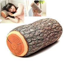 Creatieve Hout Log Vorm Zachte Auto Seat Hoofdsteun Body Neksteun Kussen Thuis Bed Rugkussen Zachte Hals Gooi kussens