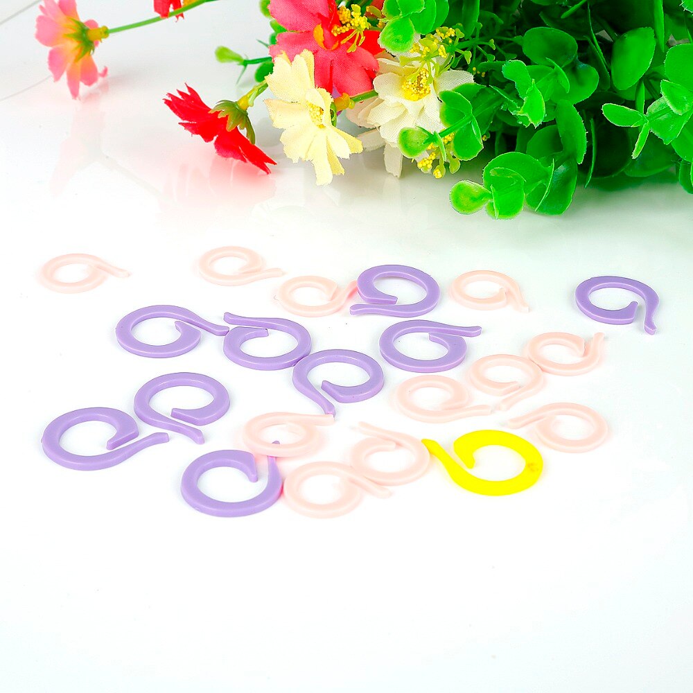 1 sets ABS Plastic Knit Stitch Breinaalden Haaknaald Plastic Markers Naald Clip Craft Haakt Breien Locking Stitch