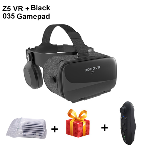 Original Bobovr Z5 3D VR Gläser Virtuelle Realität Gläser Immersive Android 120 FOV Google Karton Helm Für 4-6.2 "Smartphone: Schwarz 035 Gamepad