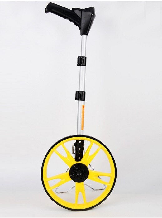 hand push distance measuring wheel road meter wheel ground range finder gauge
