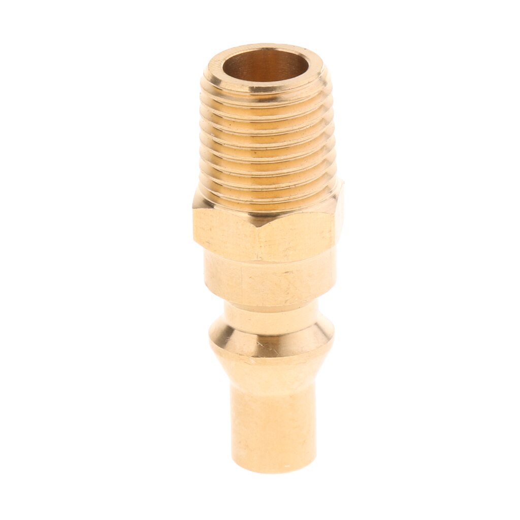 Brass 1/4'' Propane Gas Quick Connector Adapter Hose Quick Disconnect Fitting, Long Lasting