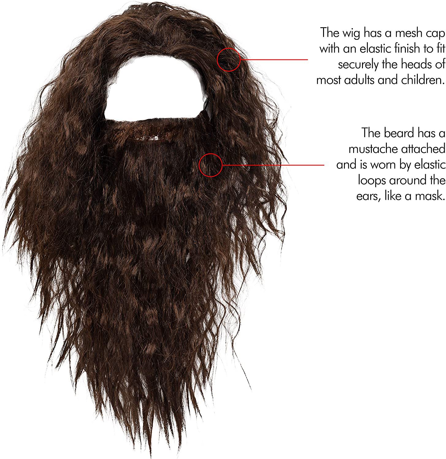 Navidad Cosplay Hobbit Gandalf Cosplay peluca y barba conjunto tocado para el Señor de los Anillos Fans y vacaciones decoración DIY