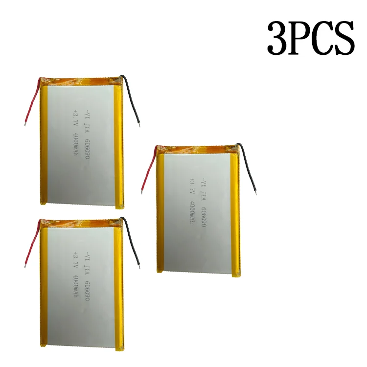 606090 4000mAh 14.8Wh batterie Li Ion Rechargeable boîtier souple batterie 3.7V batterie au Lithium polymère Lithium Ion Li polymère: Beige