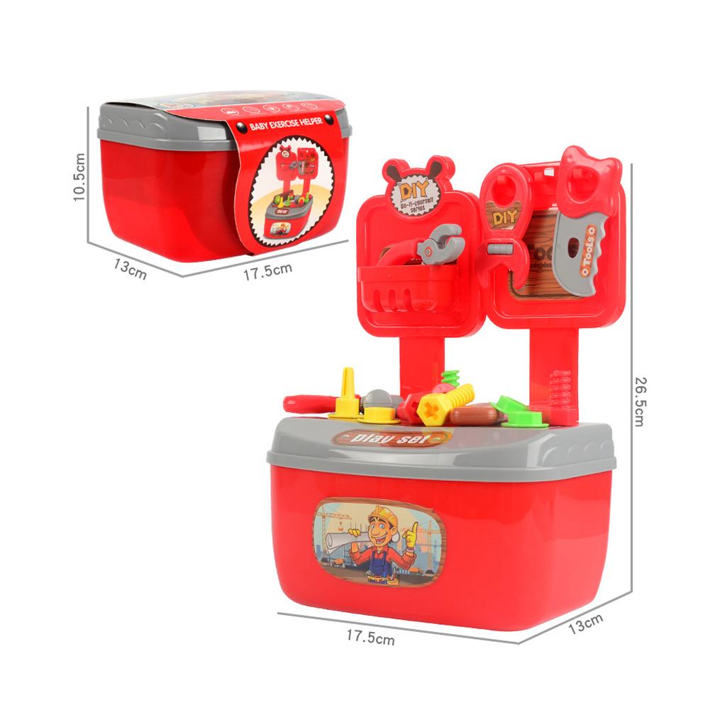 22 Pcs Kinderen Simulatie Reparatie Gereedschapskist Draagbare Spelen Huis Speelgoed Set Puzzel Speelgoed Simulatie Reparatie Tool Diy Accessoires