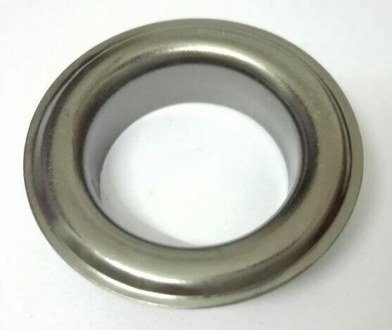 100 stk/parti innvendig 17.5mm store runde metall-messing eyelets med skive metallhylser nikkel/svart nikkel/bronse: Svart nikkel