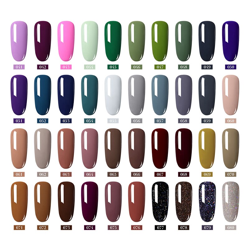 KOSKOE 40/60 pièces ensemble de vernis à ongles Gel 8ML vernis à lampe à LED UV: 40PCS-SET3