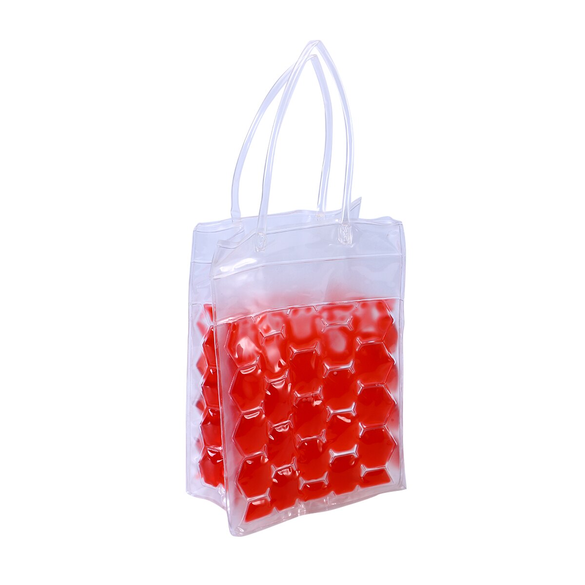 1pc 750ml Environmental Friendly PVC Wine Bottle Chill Cooler Ice Bag 4 Sides Wine Beer Gel Carrier Chilling 2 Bottles Capacity