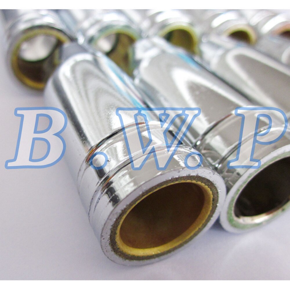 Copper MB 25AK MIG Torch Gas Nozzle 15mm Conical Style, 10pcs