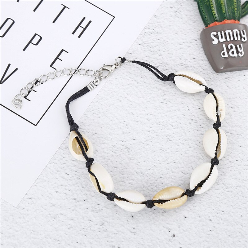 Jahrgang Hülse Perlen Seestern Schildkröte Fußkettchen Für Frauen Handgemachte Perlen Knöchel Armbinde Fuß Schmuck Armbinde cheville femme: s119hei