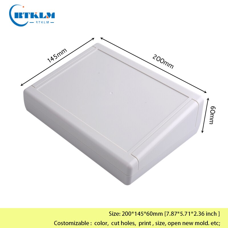 Wall mounting junction box Plastic enclosure ABS plastic box DIY electronic project case Custom shell 200*145*60mm