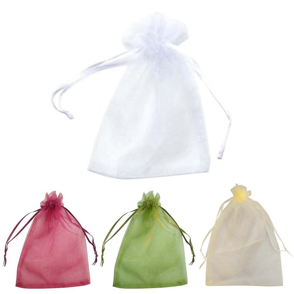 50 Uds plantas frutales bolsas para vivero uvas protección de jardinería bolsa roja con cordones bolsa de almacenamiento de perlas de caramelo para el hogar 17x23cm